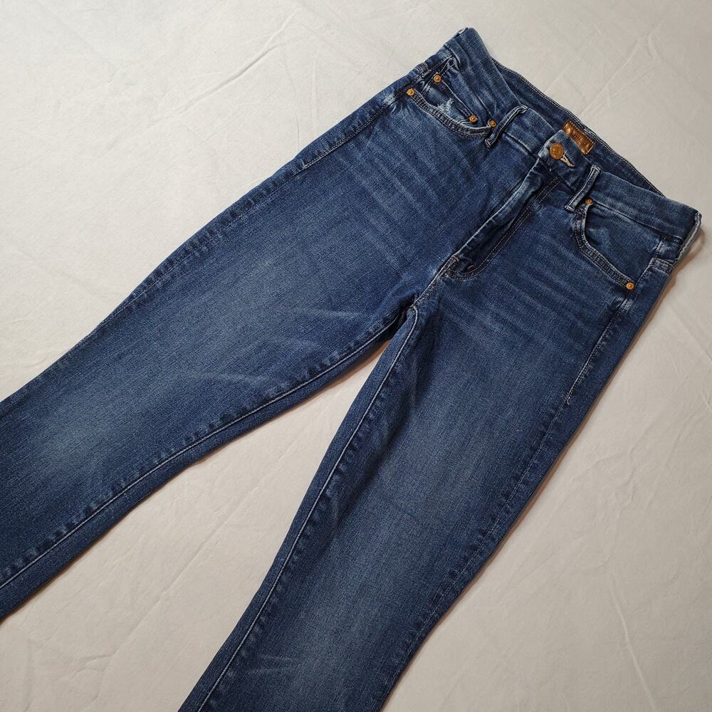 Mother Women's Size 26 High Waisted Looker Ankle Jeans Denim Blue